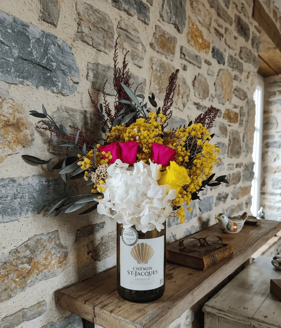 Bouquet Soleil de Provence — fleurs stabilisées
